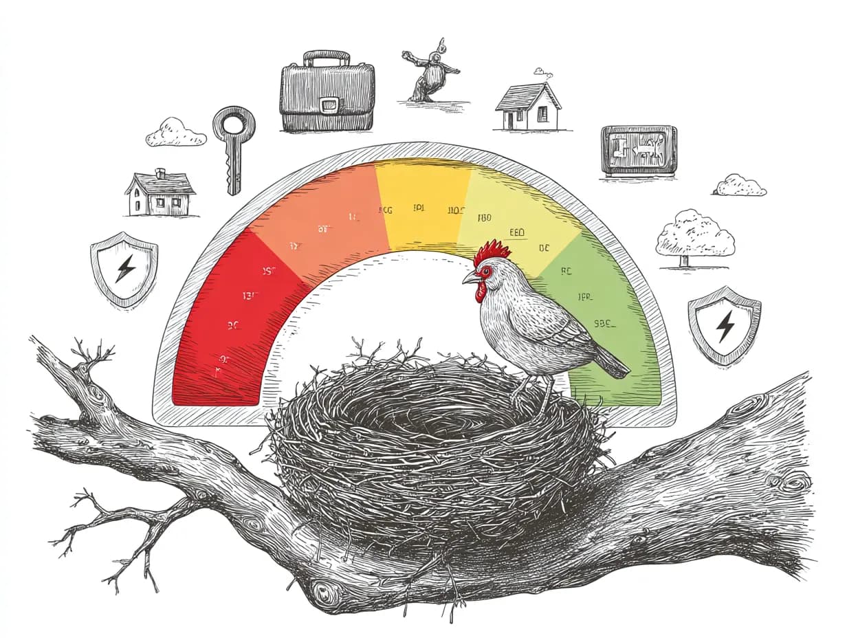 Illustration for article: Credit Roost Article