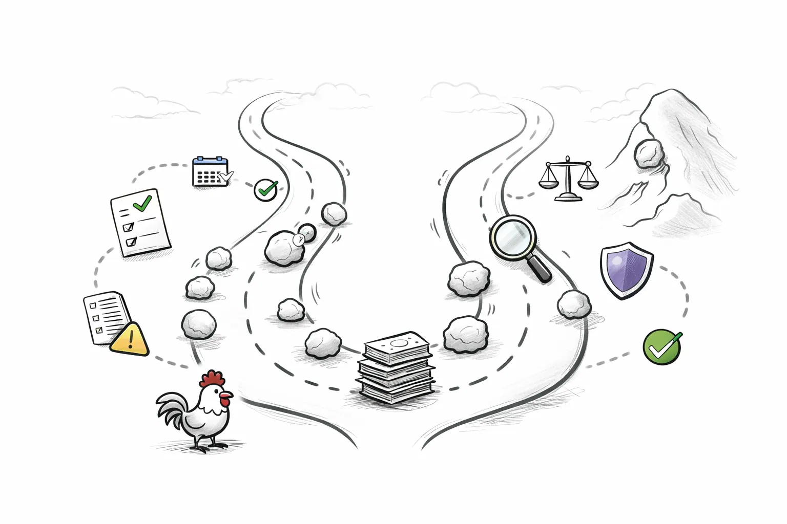 Illustration for article: Debt Snowball vs Debt Avalanche