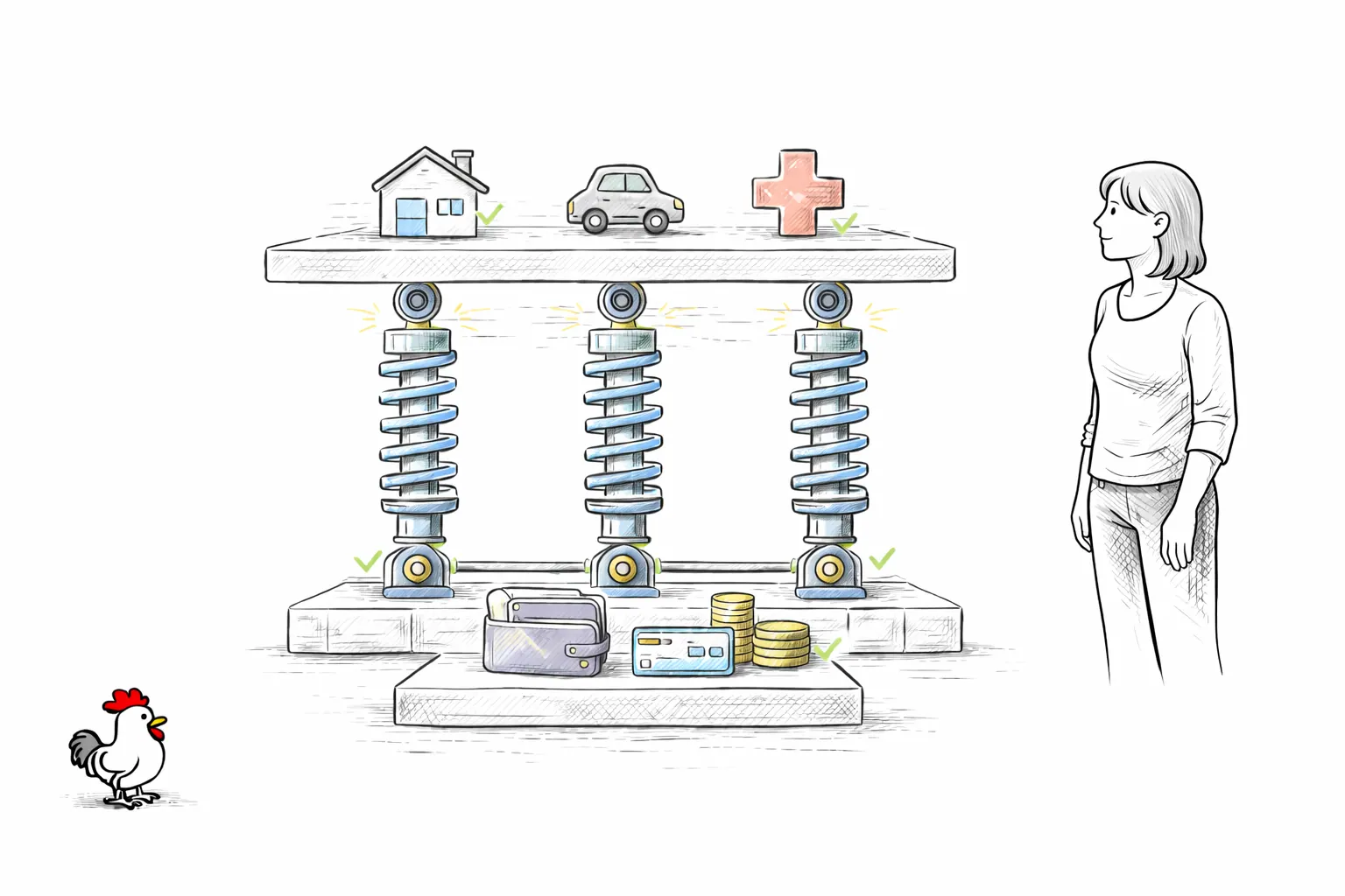 Illustration for article: Insurance Basics That Protect Your Credit and Cash Flow