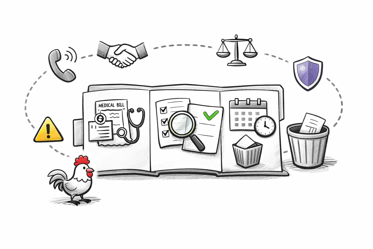 Illustration for article: How to Handle Medical Debt on Your Credit Report