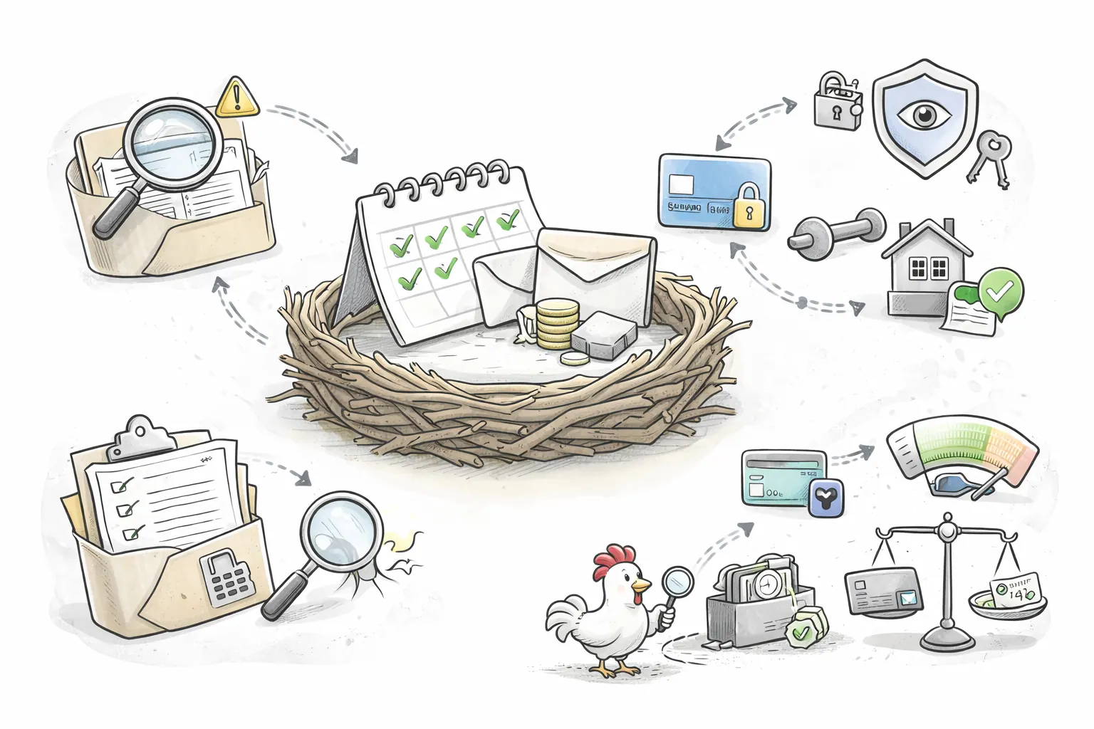 Illustration for article: Holistic Credit Repair for Durable Rebuilding