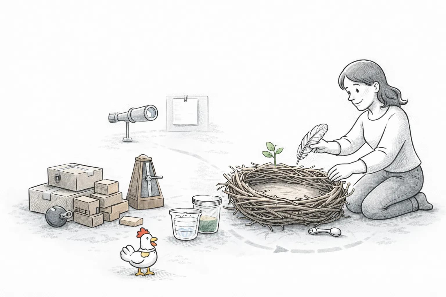 Illustration for article: Rebuilding Credit After Bankruptcy with Durable Habits