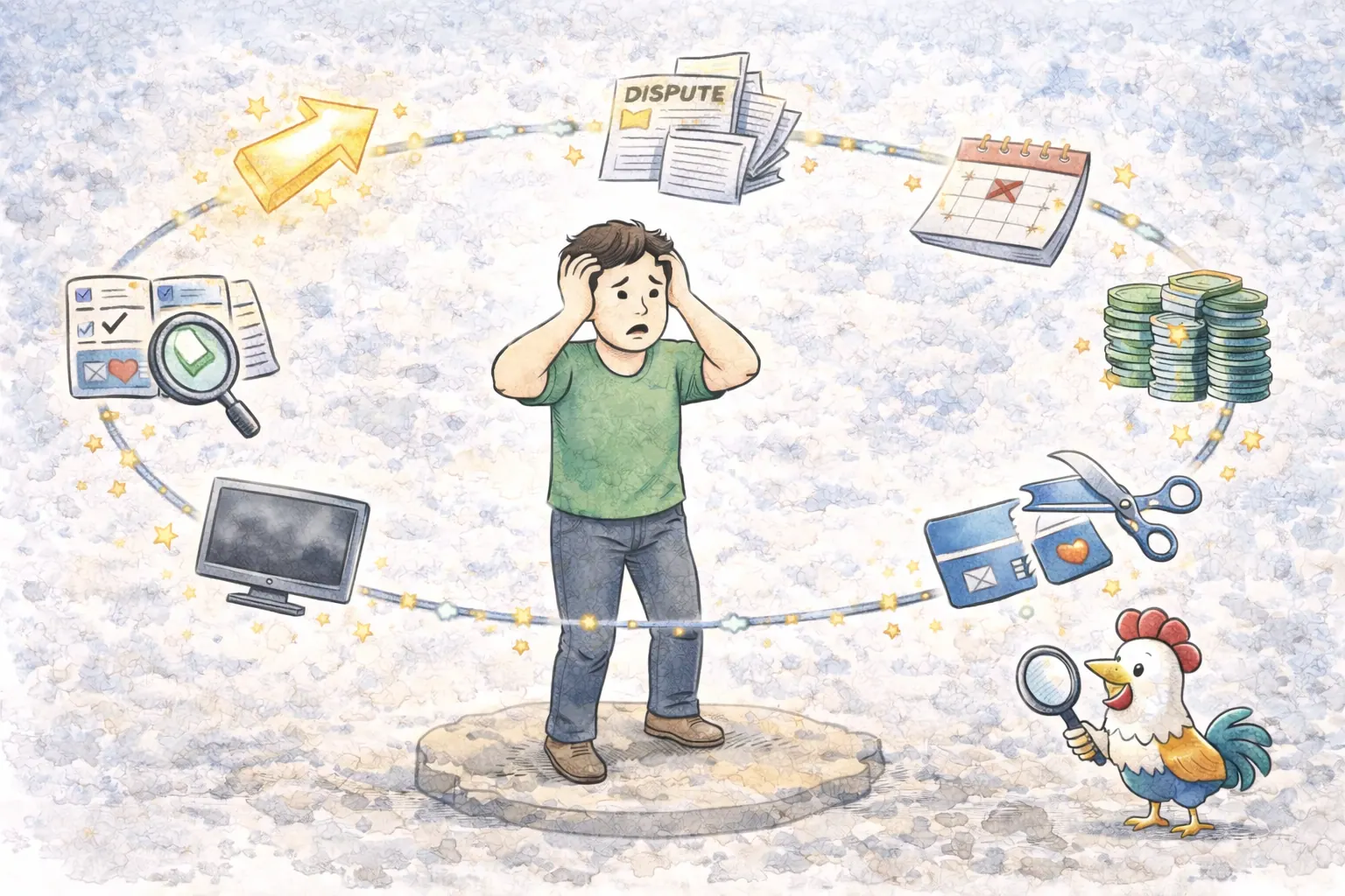 Illustration for article: 7 Credit Repair Mistakes That Keep You Stuck Under 650